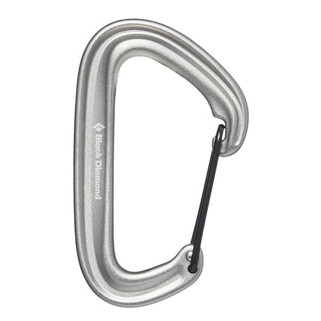 Black Diamond LiteWire Carabiner Outdoor Action Dark Gray- Product Overview