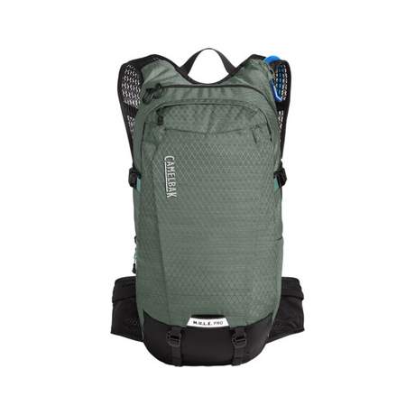 Camelbak M.U.L.E. Pro 14 100oz Hydration Pack Outdoor Action A Green/Black - Front