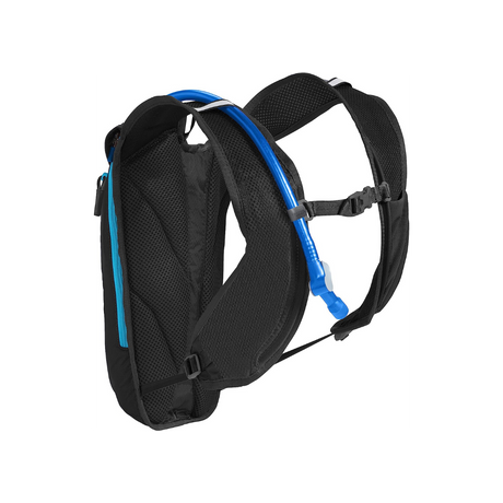 Camelbak Dart 1.5L Hydration Pack Outdoor Action Black/Atomic Blue - Back Angled
