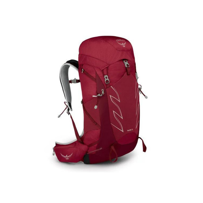 Osprey Talon 33 Backpack Outdoor Action Cosmic Red- Front Angled