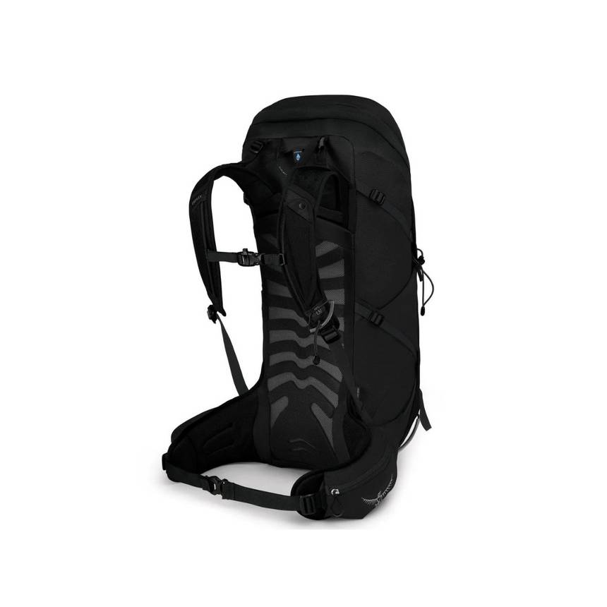 Osprey Talon 44 Backpack Outdoor Action Stealth Black - Back Angled
