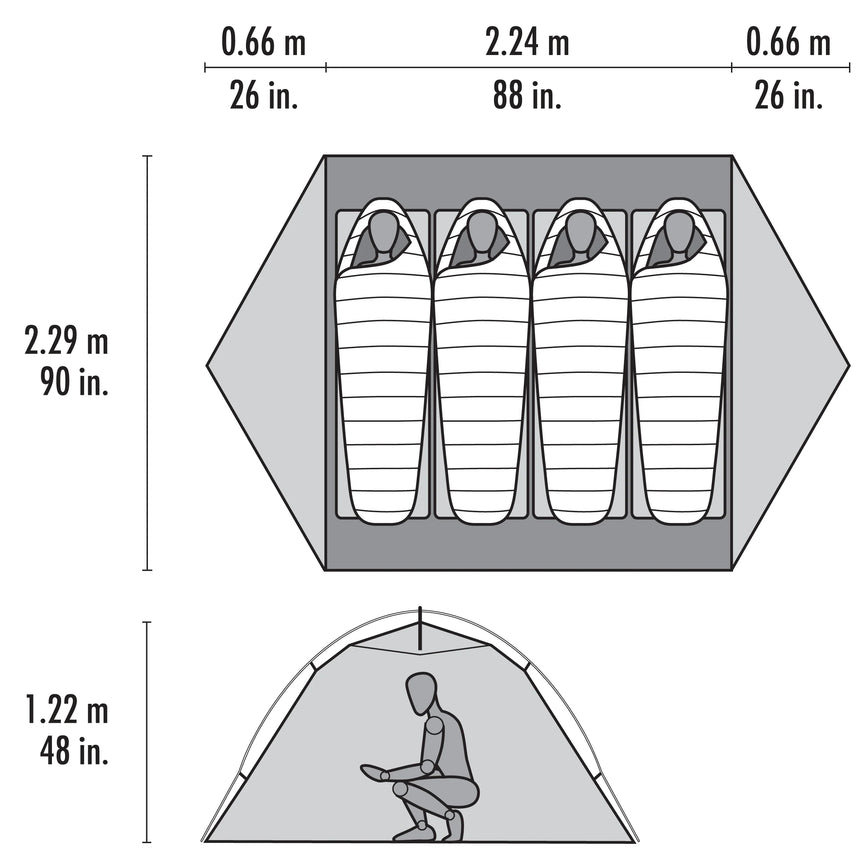 MSR Elixir™ 4-Person Backpacking Tent Outdoor Action