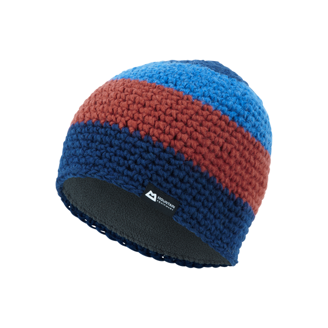 Mountain Equipment Flash Beanie Outdoor Action Navy/Lt Ocean/Henna - Side View