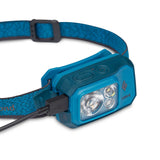 Black Diamond Storm 500-R Headlamp Outdoor Action Azul- Micro-USB charge port