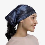 Buff Original EcoStretch Neckwear Outdoor Action Neshi Night Blue- used as headband