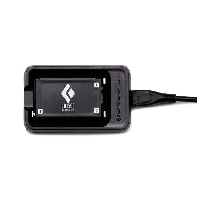 Black Diamond BD 1500 Battery & Charger Outdoor Action- Charger with cable