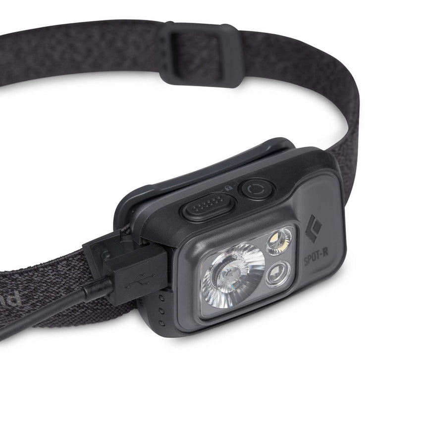 Black Diamond Spot 400-R Headlamp Outdoor Action Graphite- Micro USB Charging