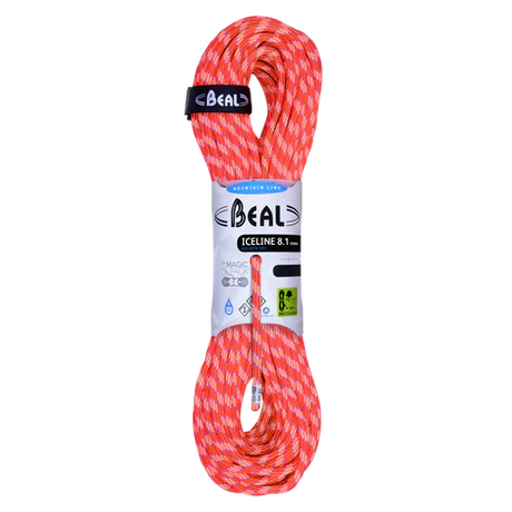 Beal Ice Line 8.1mm Unicore - Golden Dry Outdoor Action Orange- product overview