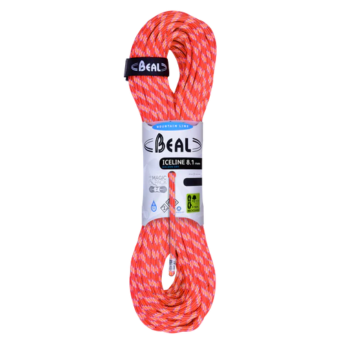 Beal Ice Line 8.1mm Unicore - Golden Dry Outdoor Action Orange- product overview