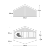 Terra Nova Laser Compact 1 E Tent floor plan