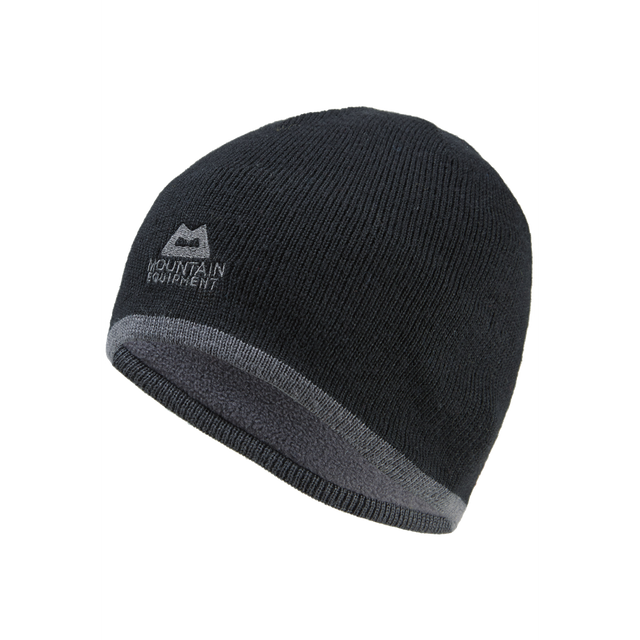 Mountain Equipment Plain Knitted Beanie Outdoor Action Black/Shadow - Side