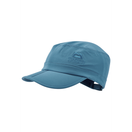 Mountain Equipment Frontier Cap Outdoor Action Alto Blue - Side View