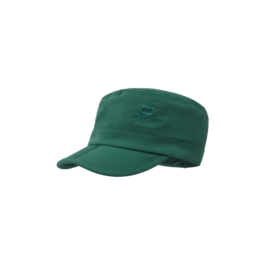 Mountain Equipment Frontier Cap Outdoor Action Pine - Side View