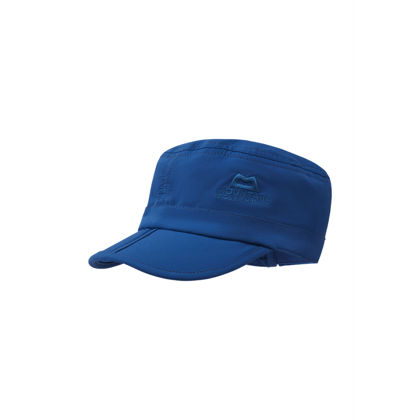 Mountain Equipment Frontier Cap Outdoor Action Admiral Blue - Side View