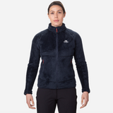 Mountain Equipment Hispar Women's Jacket Outdoor Action Cosmos - Front Fit on Model