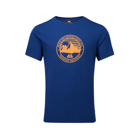 Mountain Equipment Roundel Men's Tee Outdoor Action Admiral Blue - Front