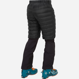 Mountain Equipment Frostline Men's Short Outdoor Action Black - Back View on Model