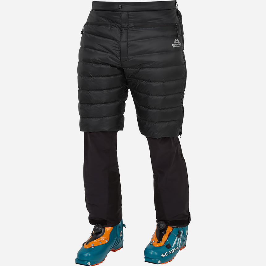 Mountain Equipment Frostline Men's Short Outdoor Action Black - Front View on Model