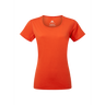 Mountain Equipment Tempi Women's Tee Outdoor Action Mandarin Red - Front