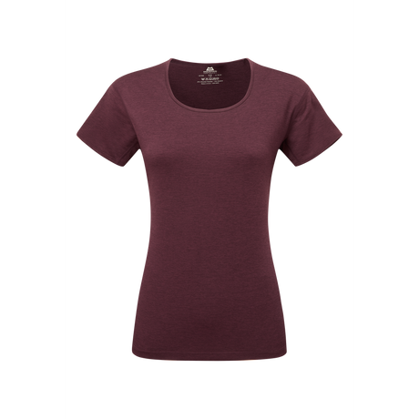 Mountain Equipment Tempi Women's Tee Outdoor Action Raisin - Front