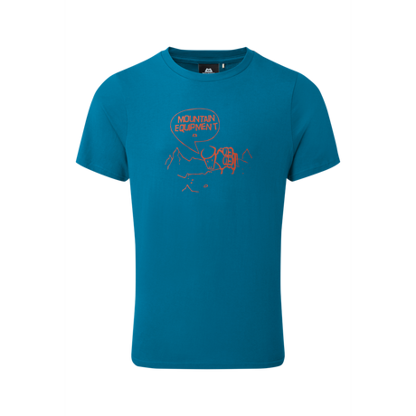 Mountain Equipment Yorik Men's Tee Outdoor Action Alto Blue - Front