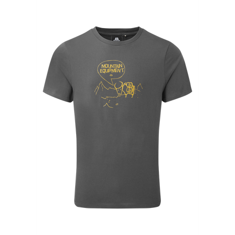 Mountain Equipment Yorik Men's Tee Outdoor Action Anvil Grey - Front