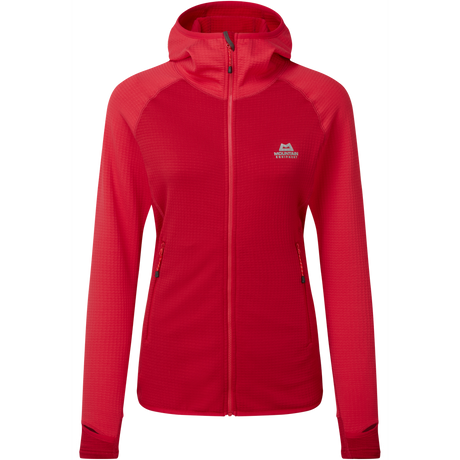 Mountain Equipment Eclipse Hooded Women's Jacket Outdoor Action MoltenRed/Capsicum - Front