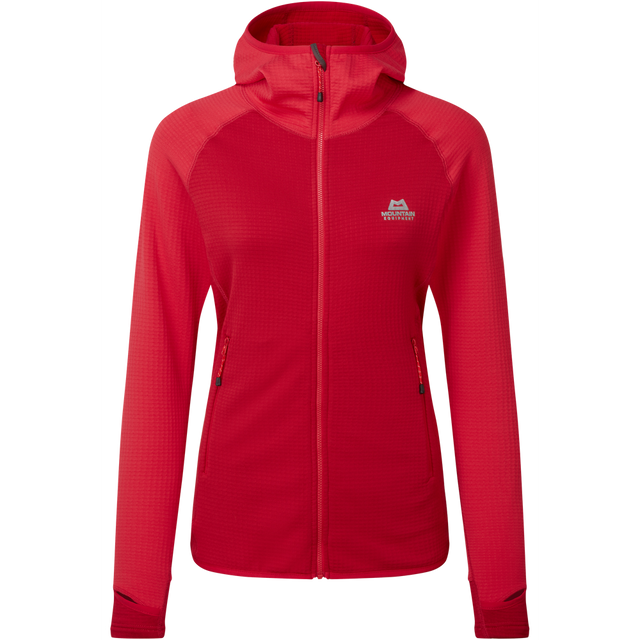 Mountain Equipment Eclipse Hooded Women's Jacket Outdoor Action MoltenRed/Capsicum - Front