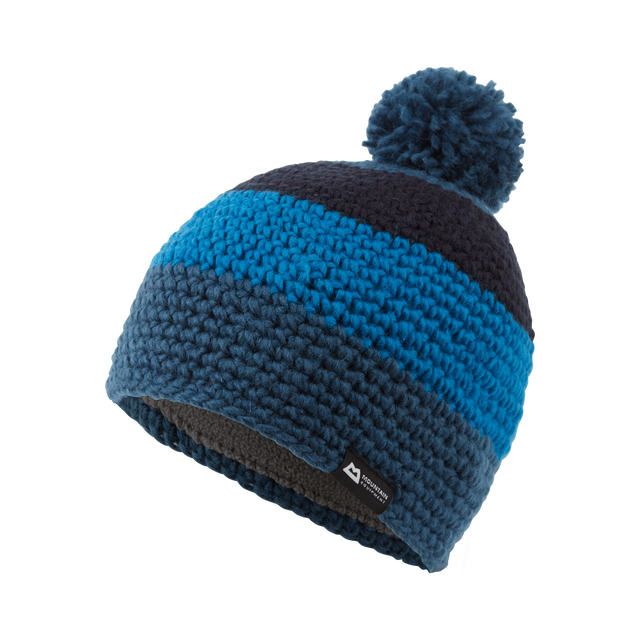 Mountain Equipment Flash Women's Bobble Beanie Outdoor Action Majolica/Myko/Cos- Side View