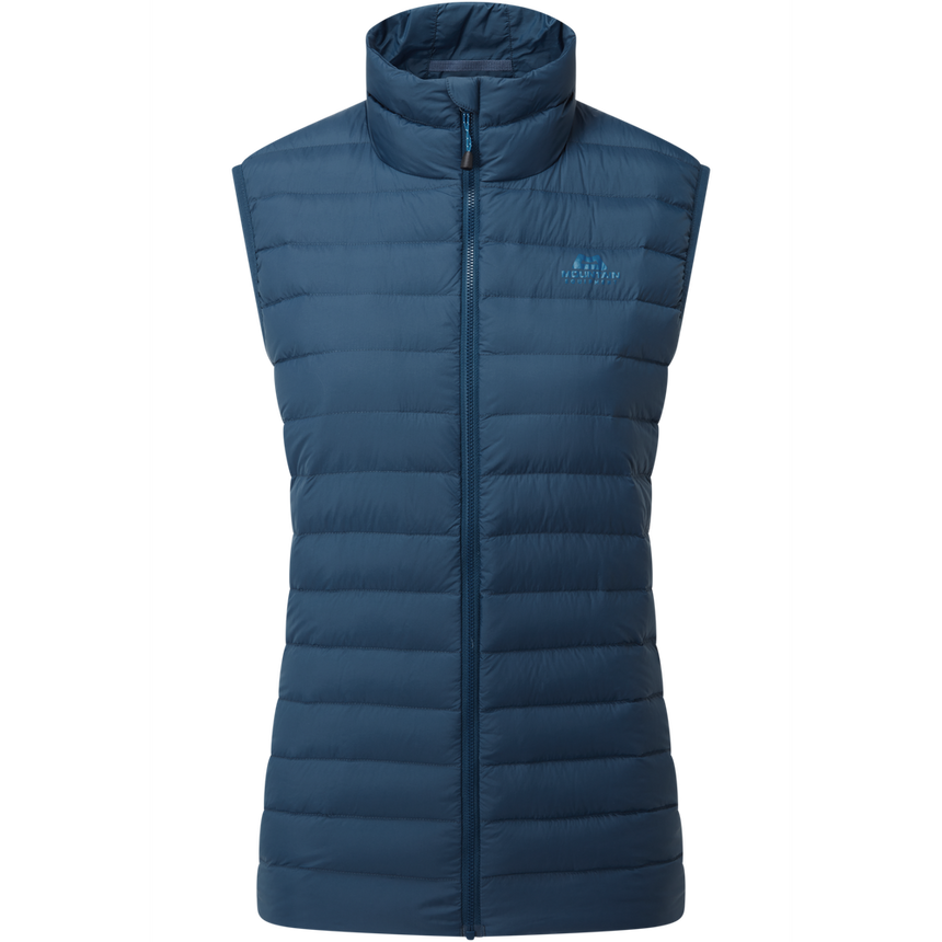 Mountain Equipment Earthrise Women's Vest Outdoor Action Majolica Blue - Front