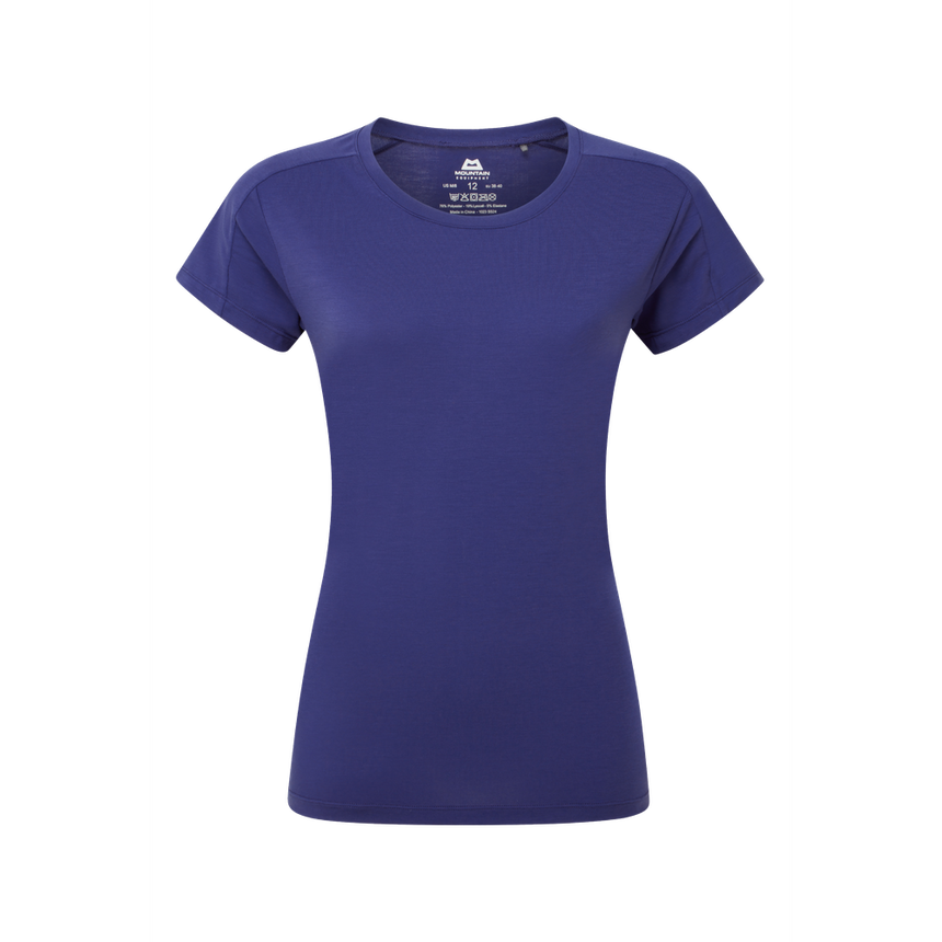 Mountain Equipment  Headpoint Women's Tee Outdoor Action Amethyst - Front