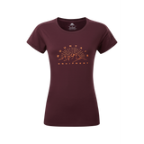 Mountain Equipment Headpoint Ray Women's Tee Outdoor Action Raisin - Front