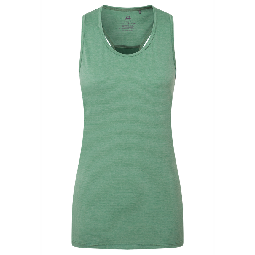 Mountain Equipment Nava Women's Tank Outdoor Action Sage/Fern - Front