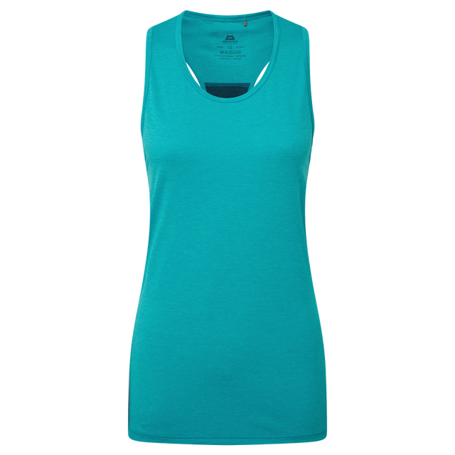 Mountain Equipment Nava Women's Tank Outdoor Action Topaz/Majolica - Front