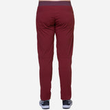 Mountain Equipment Altun Women's Pant Outdoor Action Cabernet - Back View on Model