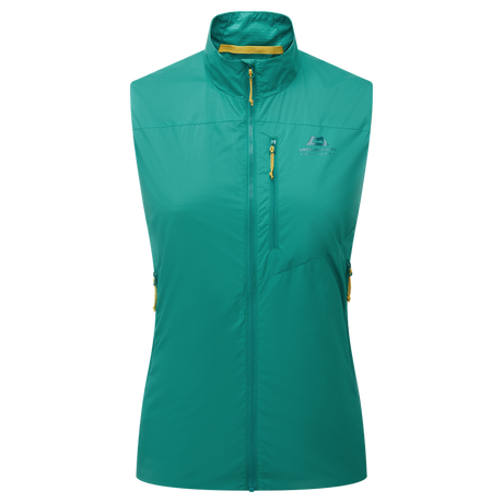 Mountain Equipment Aerotherm Women's Vest Outdoor Action Jade - Front