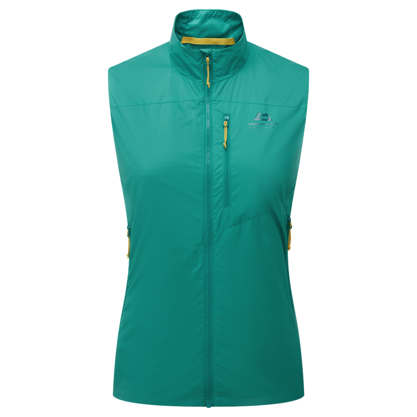 Mountain Equipment Aerotherm Women's Vest Outdoor Action Jade - Front