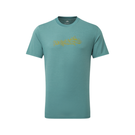 Mountain Equipment Groundup Skyline Men's Tee Outdoor Action Fern - Front