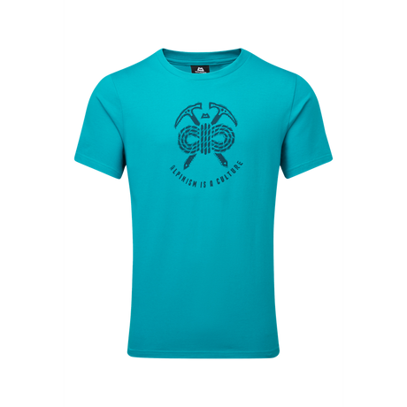 Mountain Equipment Alpinism Men's Tee Outdoor Action Topaz - Front