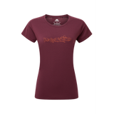 Mountain Equipment Headpoint Skyline Women's Tee Outdoor Action Raisin - Front