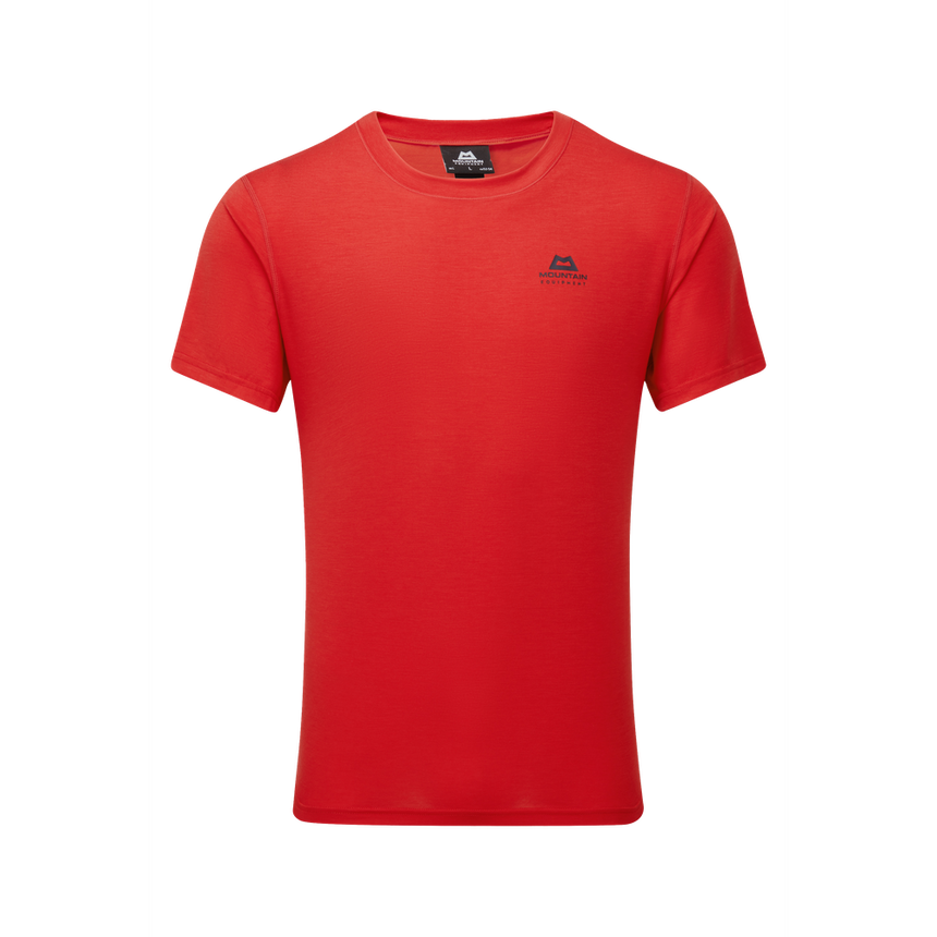 Mountain Equipment Groundup Men's Tee Outdoor Action Chili Red - Front