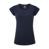 Mountain Equipment Equinox Women's Tee Outdoor Action Cosmos - Front