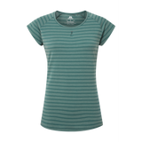 Mountain Equipment Equinox Women's Tee Outdoor Action Fern stripe - Front