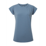 Mountain Equipment Silhouette Women's Tee Outdoor Action Bluefin Stripe - Front