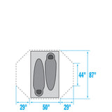 The North Face Stormbreak 2 Tent dimensions