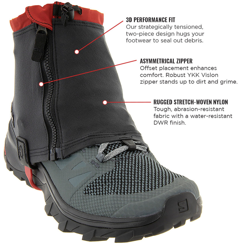 Kahtoola Renagaiter Low Ultra- Tough Gaiter (Low) Graphite- Features