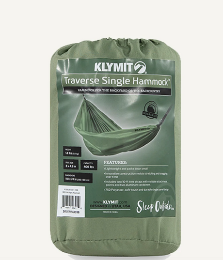 KlymitKlymit Traverse Single HammockOutdoor Action