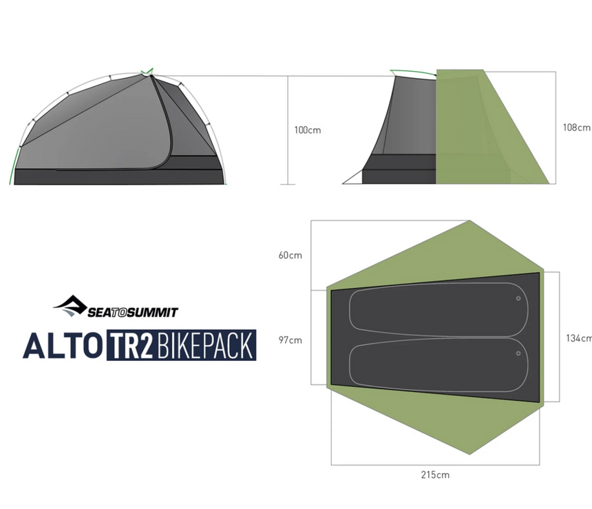 Sea to Summit Alto TR2 Bikepacking Tent 