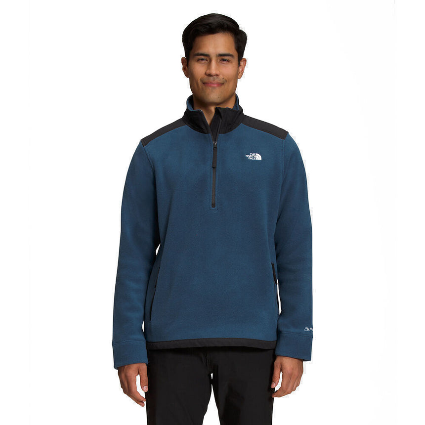 The North Face Men's Alpine Polartec® 200 Fleece ¼ Zip Front Shady Blue / Black