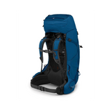 Osprey Aether 65 Backpack Deep Water Blue - Back angle